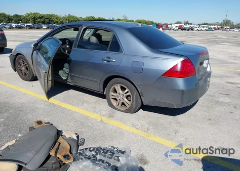 2007 Honda Accord 2.4 Ex из США, поврежденный, VIN 1HGCM56867A166878